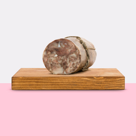 Organic head pork from "Cinta Senese DOP" 300g. - €/kg 17,00