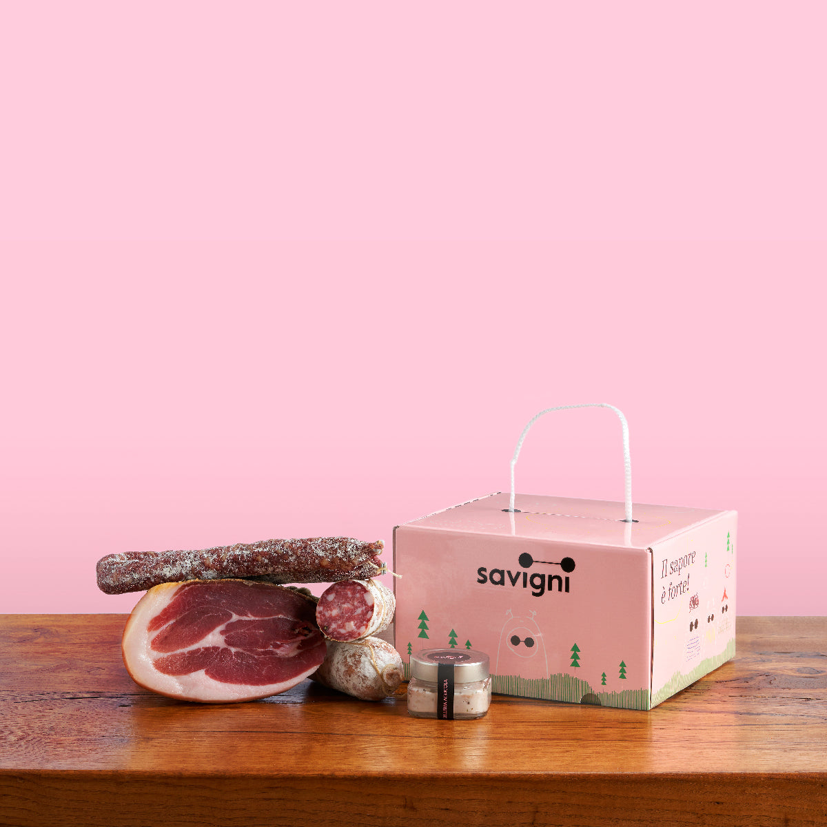 Box con prodotti da "Cinta Senese DOP"